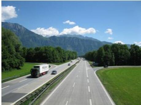 A93 Inntaldreieck road to Kiefersfelden (Germany)