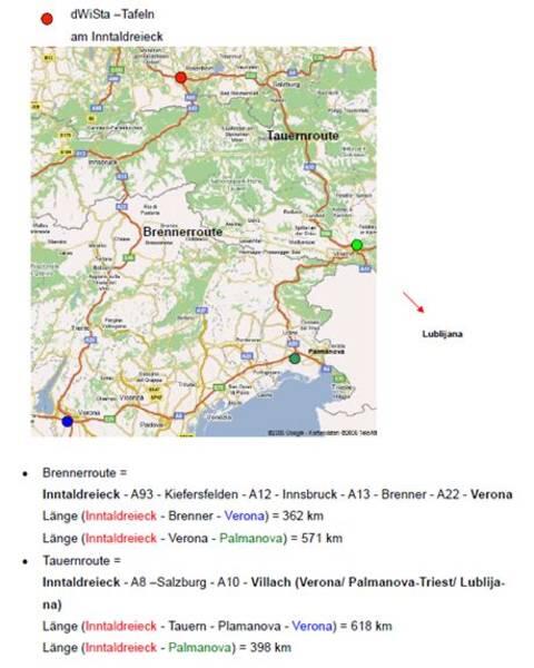 Brenner and Tauern routes
