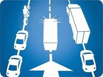 Form rescue lane, two lanes for rescue services